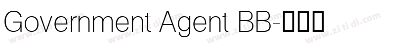 Government Agent BB字体转换